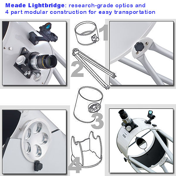 Meade 12" Lightbridge Dobsonian telescope